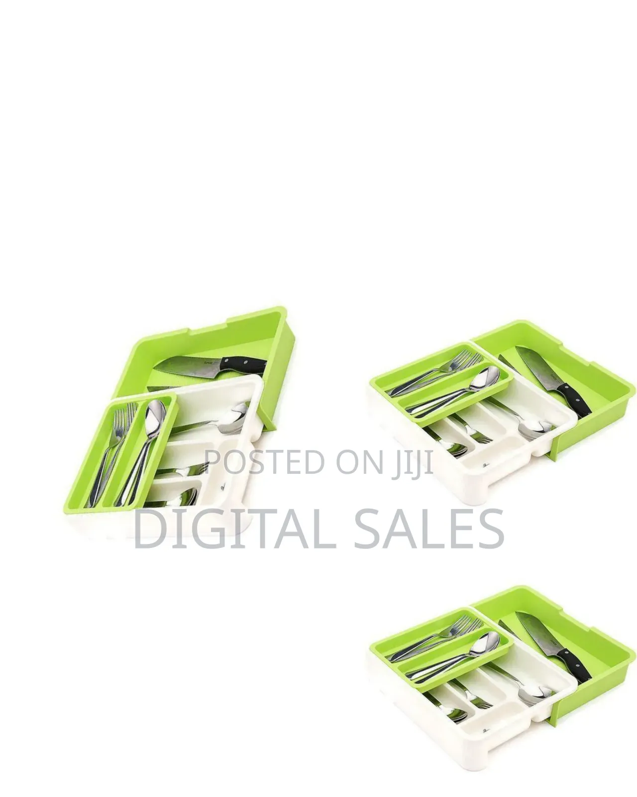 Expandable Two-Tier Cutlery and Utensil Drawer Organizer. Available