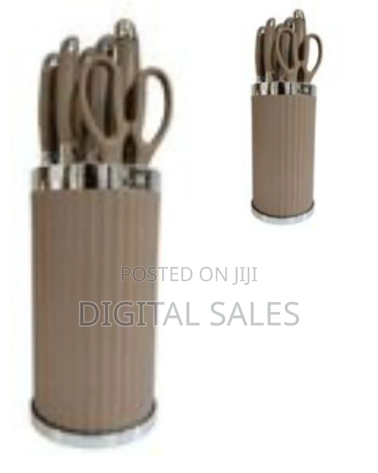 Contemporary Kitchen Cutlery Set With Storage Block