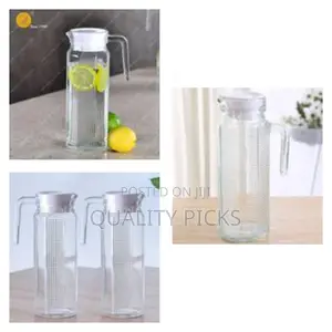 Luminarc Long Juice Water Jug Storage – Transparent