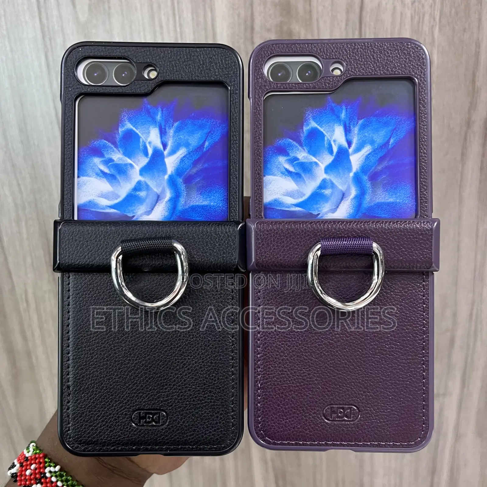Leather Flip Phone Cases Withring Holder