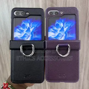 Leather Flip Phone Cases Withring Holder