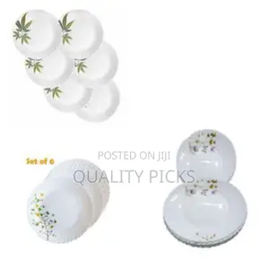 Snow White Curved Ceramic Dinner Plates