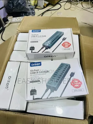 Onten Usb Hub 10 Ports 3.0 With Data Transfer Individual Switch