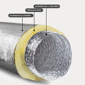 6 Inch Insulated Flexible Aluminium Duct Pipe a Heavy-Duty Air Duct