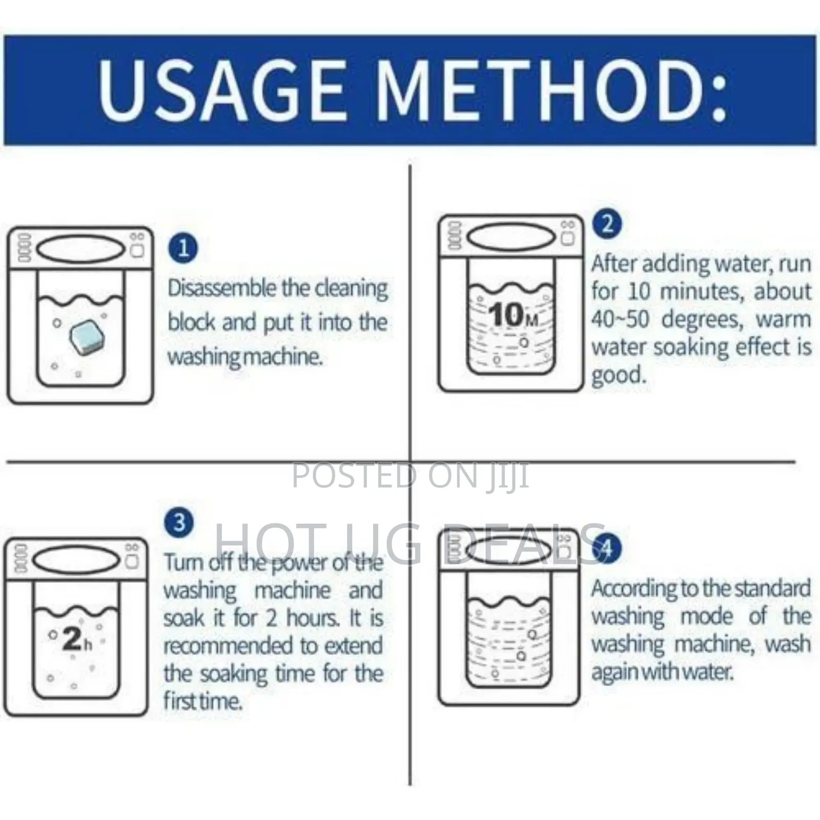 Washing Machine Cleaner Tablets For Deep Cleaning & Deodorizing
