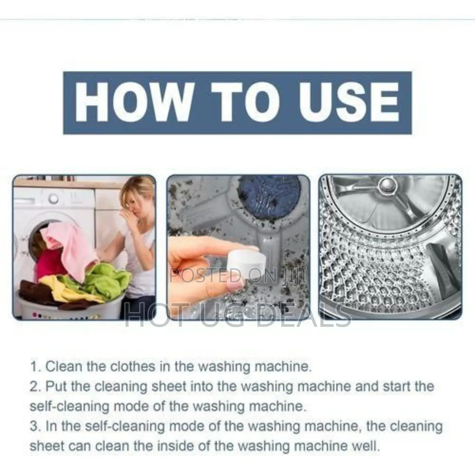 Washing Machine Cleaner Tablets For Deep Cleaning & Deodorizing