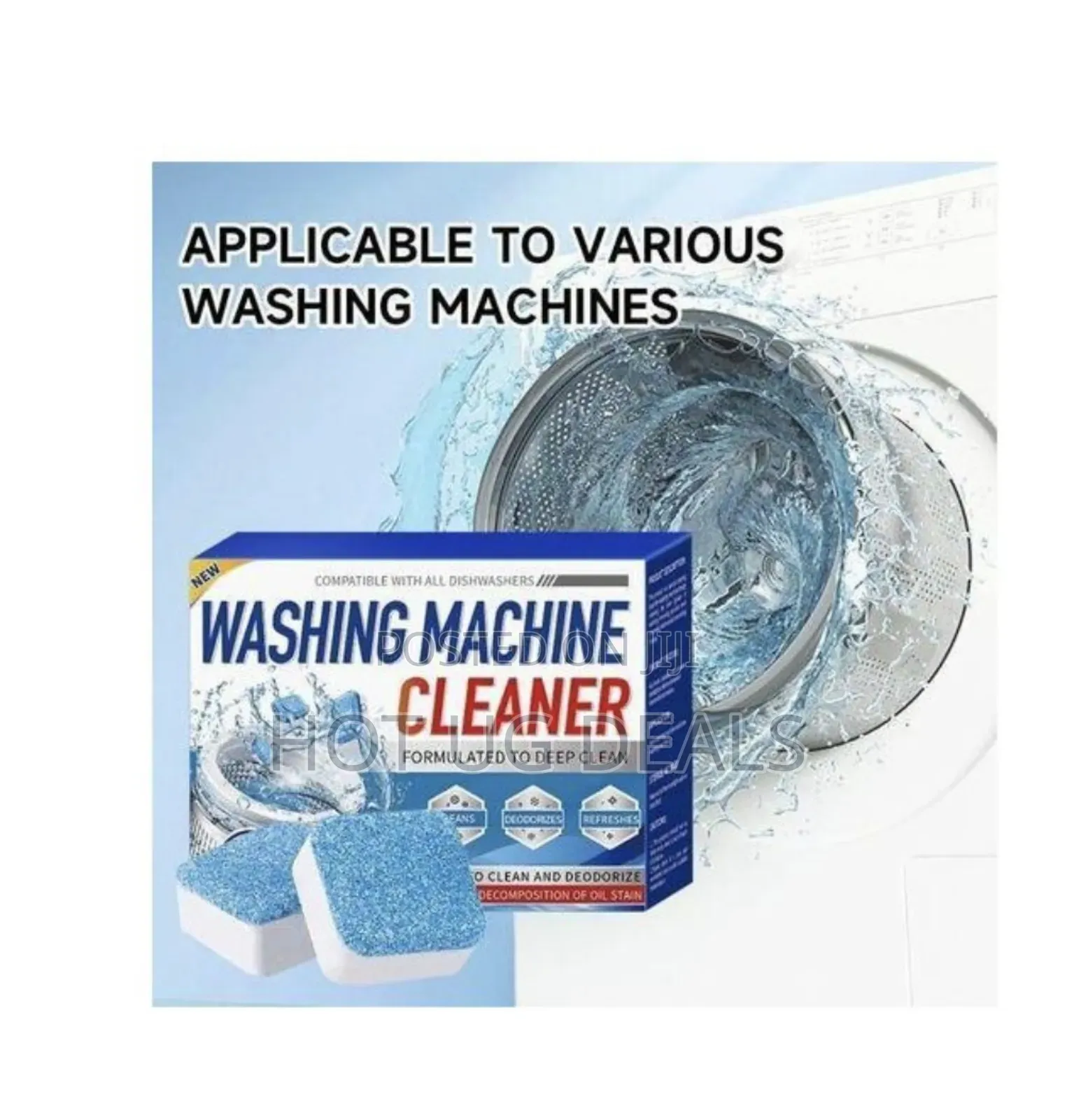 Washing Machine Cleaner Tablets For Deep Cleaning & Deodorizing