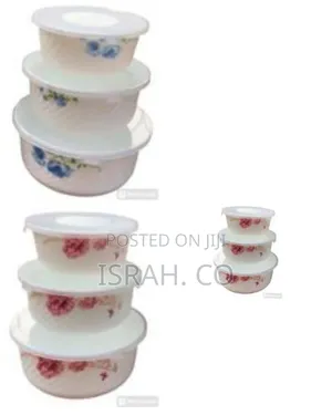 Floral Food Storage Container Set (Set of 3)