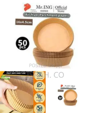 Disposable Air Fryer Parchment Paper Liners (50 Pcs)