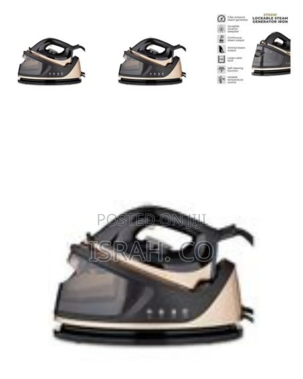 High-Performance Steam Generator Iron With Ceramic Soleplate