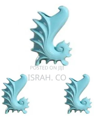 Artistic Seashell/Nautilus Ceramic Vase