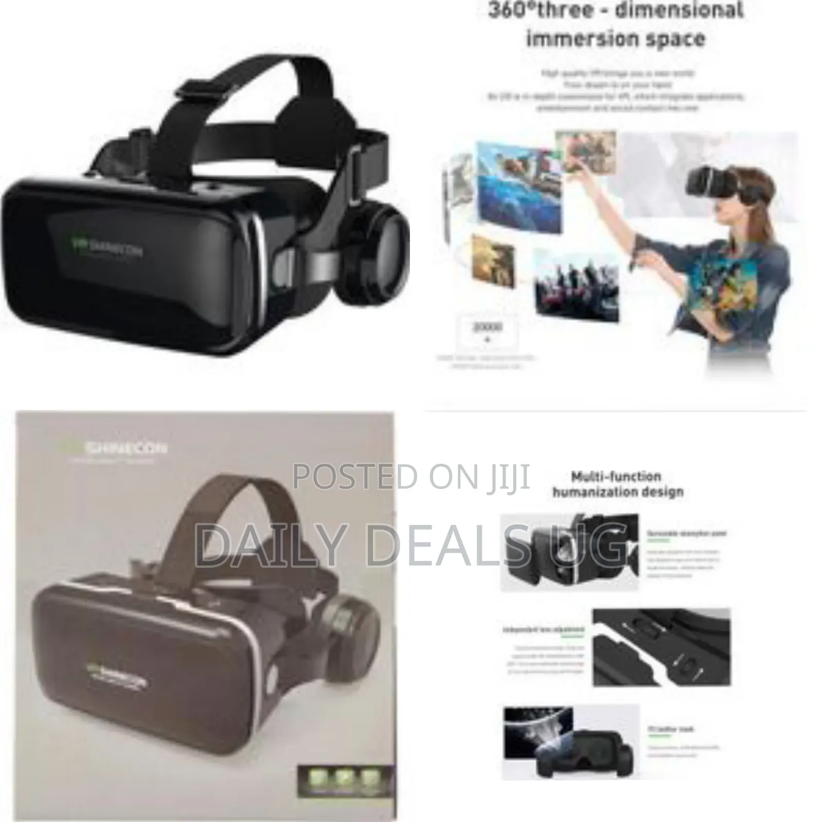 Vr Shinecon Vr Headset With Headphones