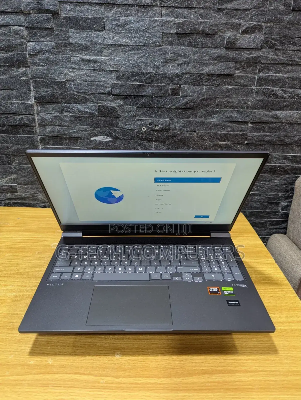 New Laptop HP Victus 16 16GB AMD Ryzen 7 SSD 512GB