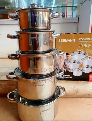 Seemann 10-Piece Stainless Steel Cookware Set.
