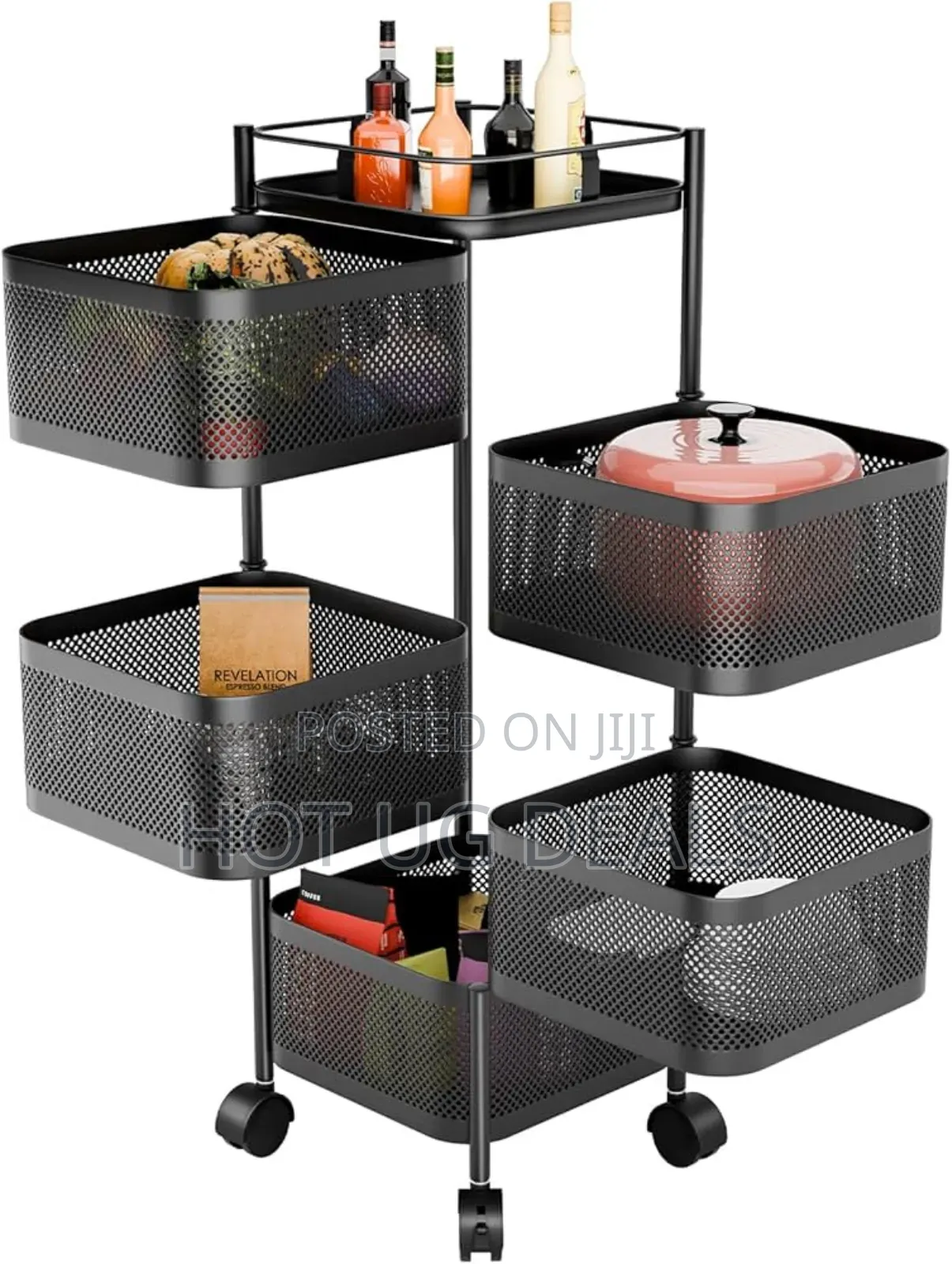 5 Tier Rack Bathroom, Kitchen, Office Storage Rack Organiser