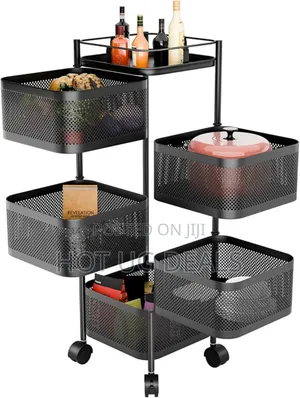 5 Tier Rack Bathroom, Kitchen, Office Storage Rack Organiser