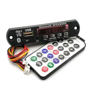 Wireless 12v Mp3 Wma Decoder Board Audio Module Tf Usb Radio For Car