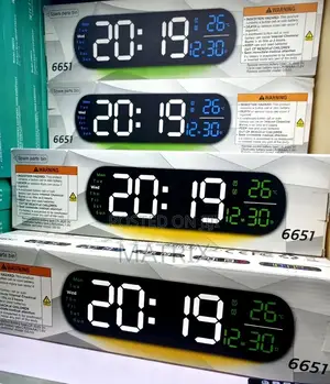 Digital Wall Clock With Remote Control