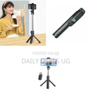 Compact Foldable Selfie Stick Tripod With Remote