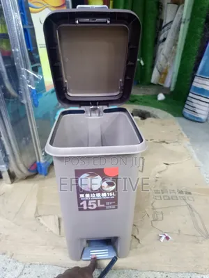 Plastic Trash Bin.