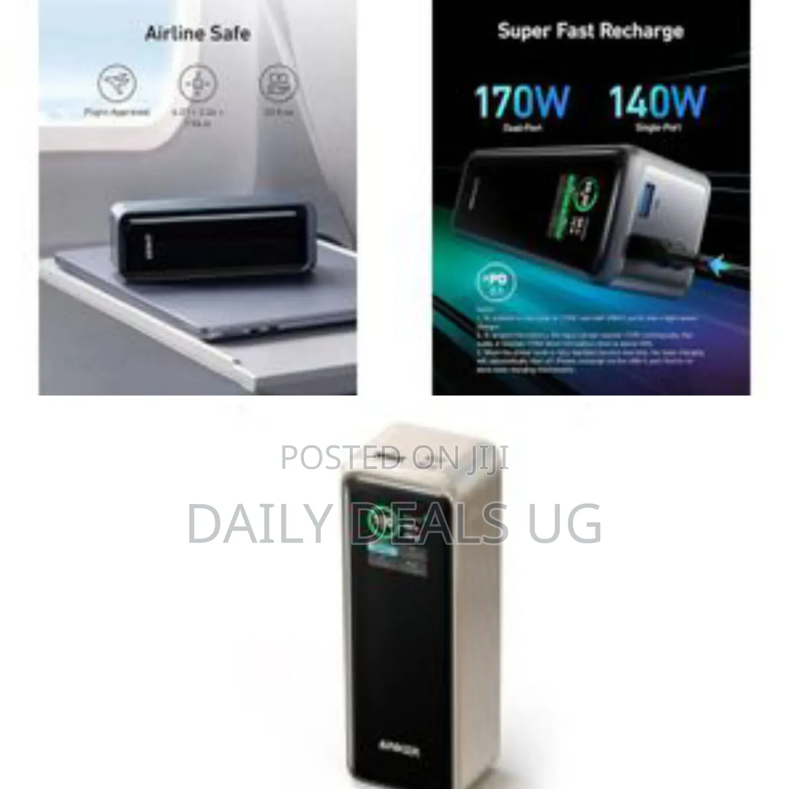 Anker Portable High-Capacity Laptop Power Bank - Multicolor