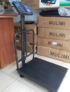 Digital Weighing Scale With Guardrail 345kg Foldable Weighing Scale