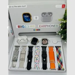 I20 Ultra Max Suit 10-in-1 Smartwatch and Earphone Set.