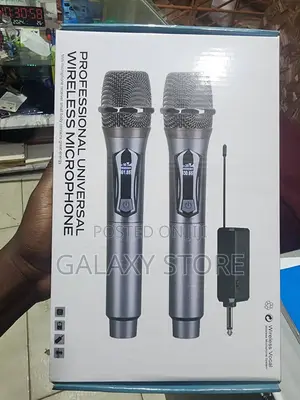 Dual Wireless Microphone Rechargeable Microphone With Reciever