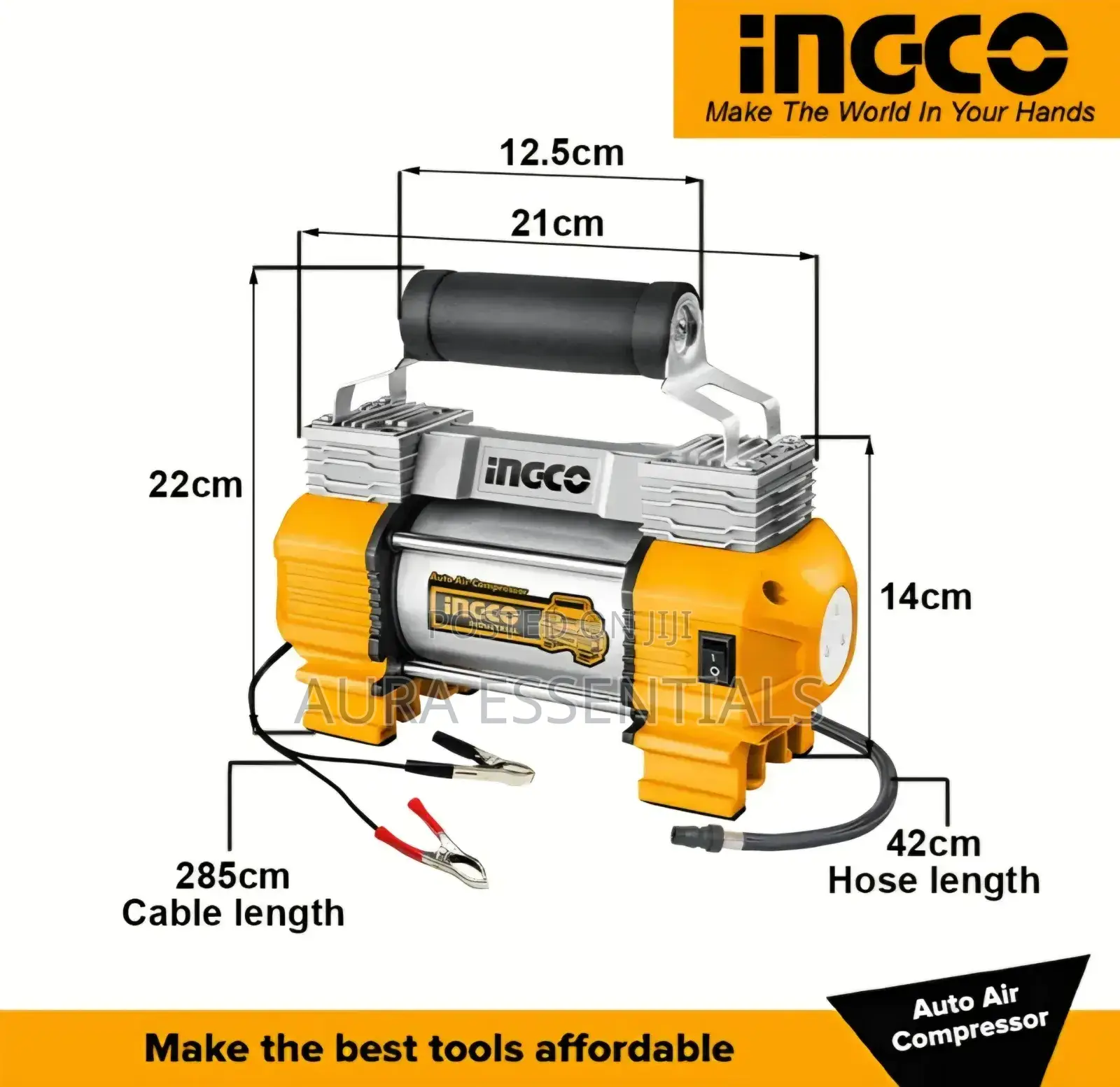 Ingco Aac2508 Auto Air Compressor