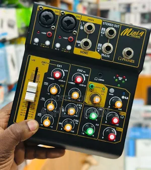 Portable 4-Channel Dj Mixer Console
