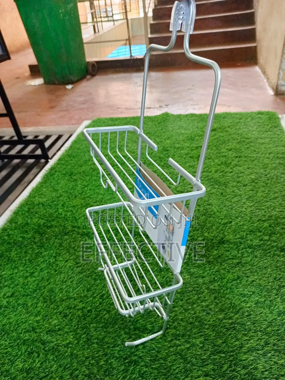 Rust-Resistant Steel Shower Caddy.