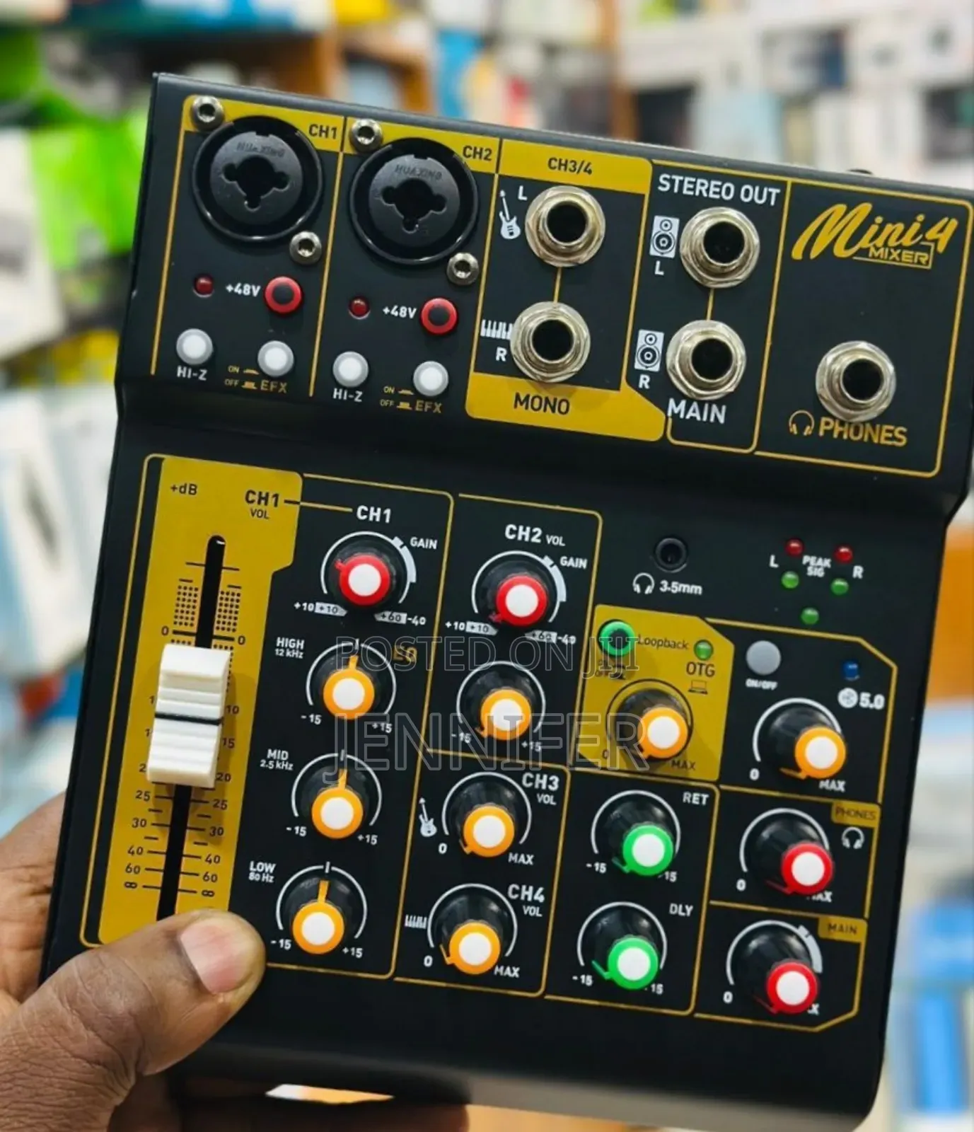 Portable 4-Channel Dj Mixer Console