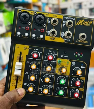 Portable 4-Channel Dj Mixer Console
