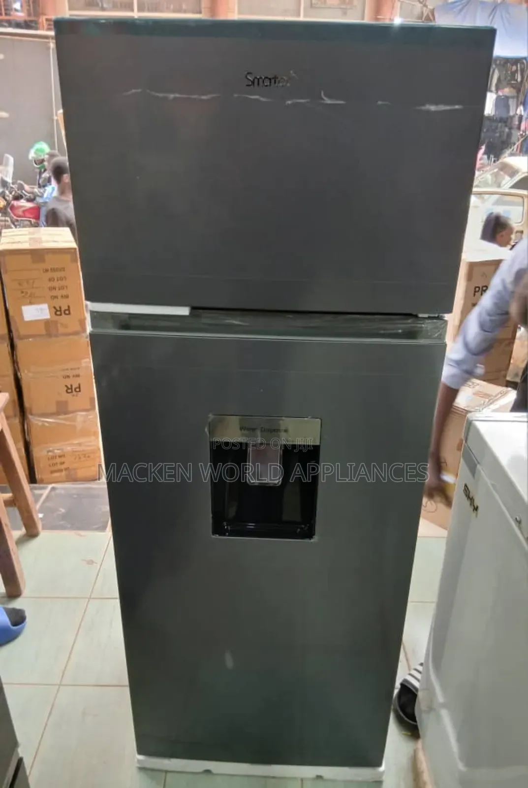 270 Liters Smatec Double Door Fridge With Water Dispenser