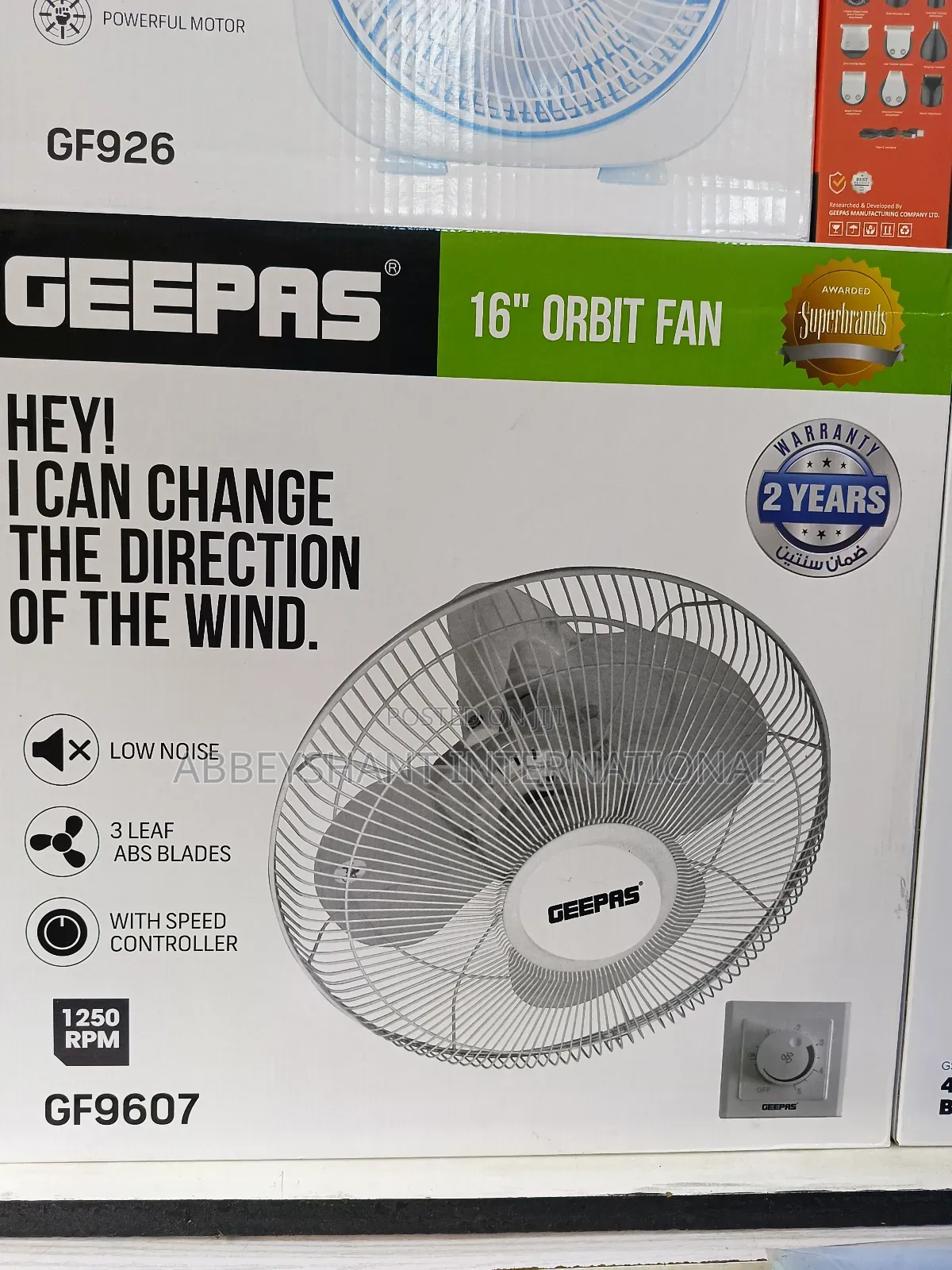 Geepas 16" Orbit Fan/ Ceiling Fan