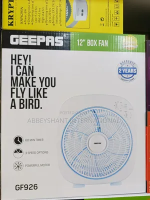 Geepas 12-Inch Box Fan/Table Fan