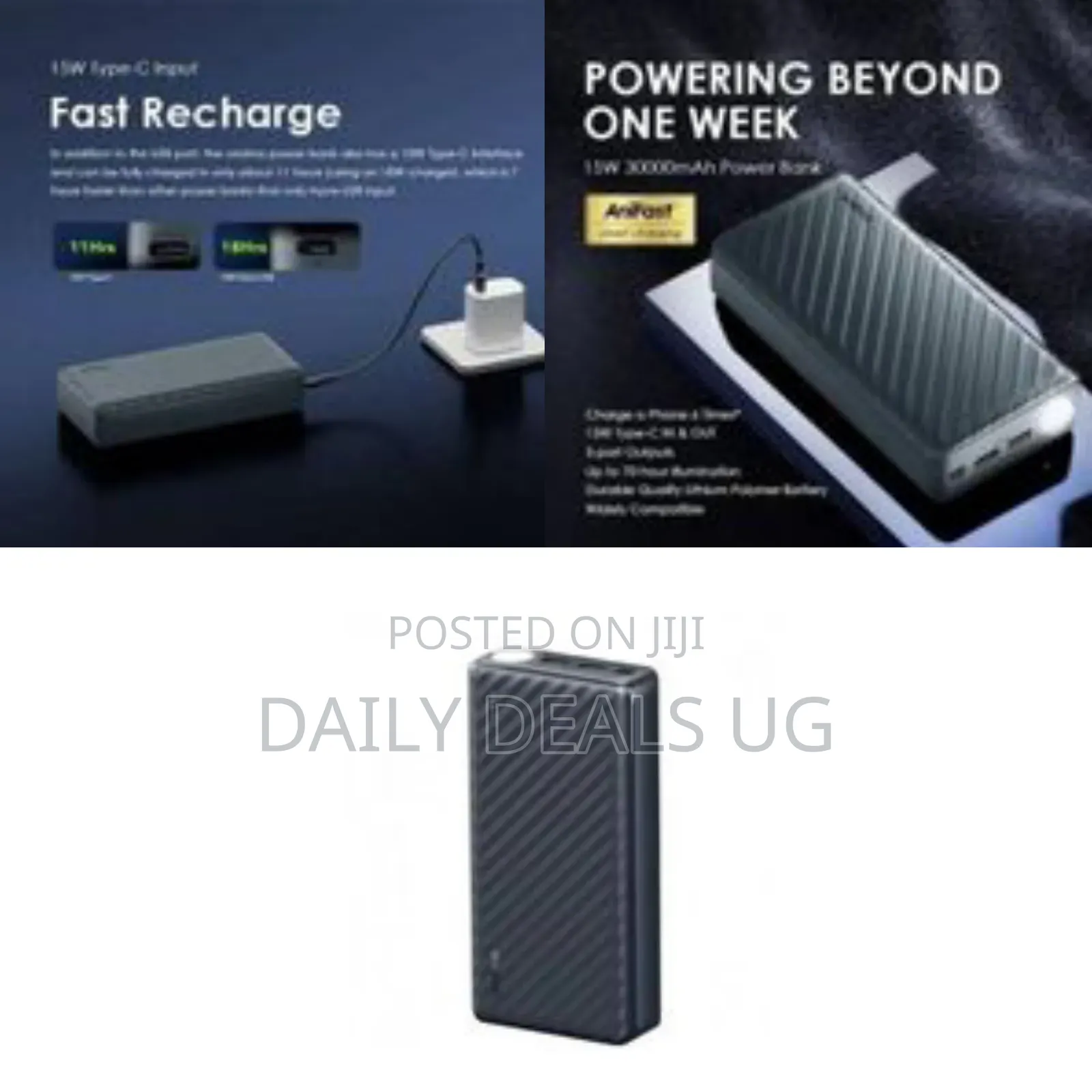 Oraimo Portable Power Bank, 30000mah - Multicolor
