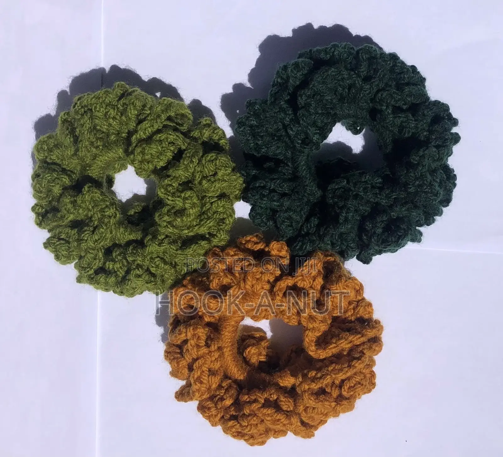 Crocheted Hair Scrunchies