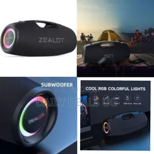 Zealot Zealot Portable Bluetooth Speaker With RGB Lighting -Multicolor