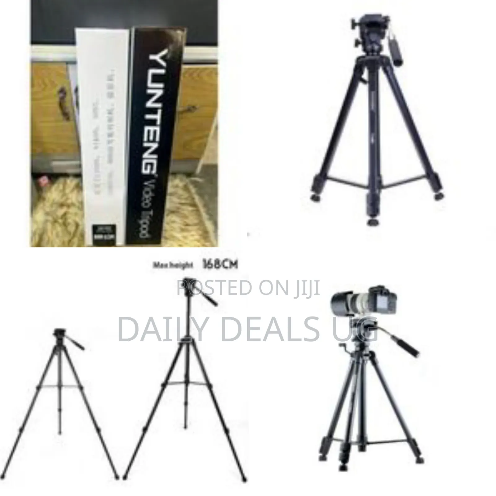 Yunteng Professional Camera Tripod With Fluid Head