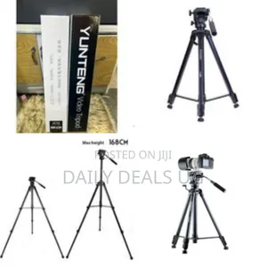 Yunteng Professional Camera Tripod With Fluid Head