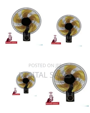 High-Performance Wall-Mounted Fan With Remote Control