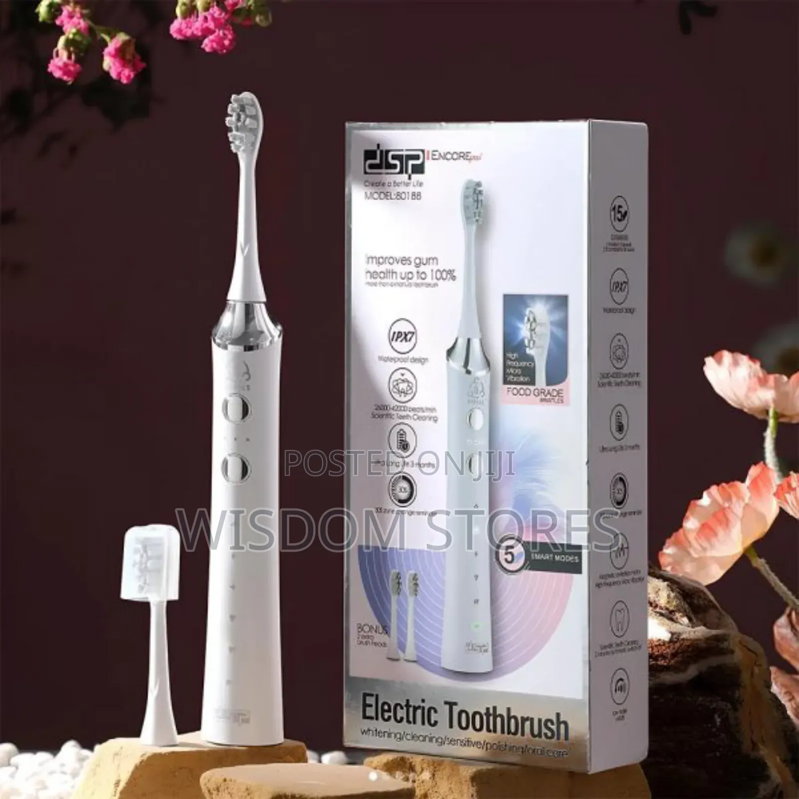 DSP 80188 | Sonic Electric Toothbrush | Maglev Motor | 15 Modes