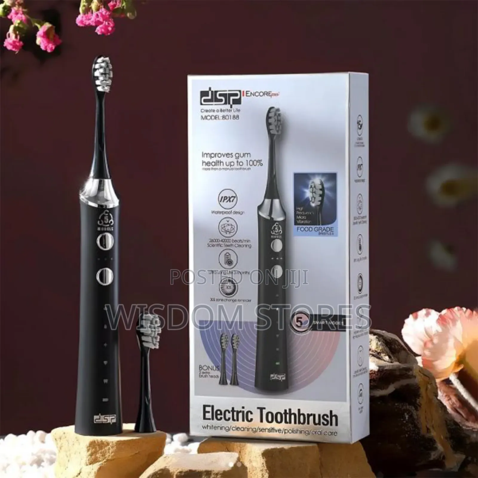 DSP 80188 | Sonic Electric Toothbrush | Maglev Motor | 15 Modes