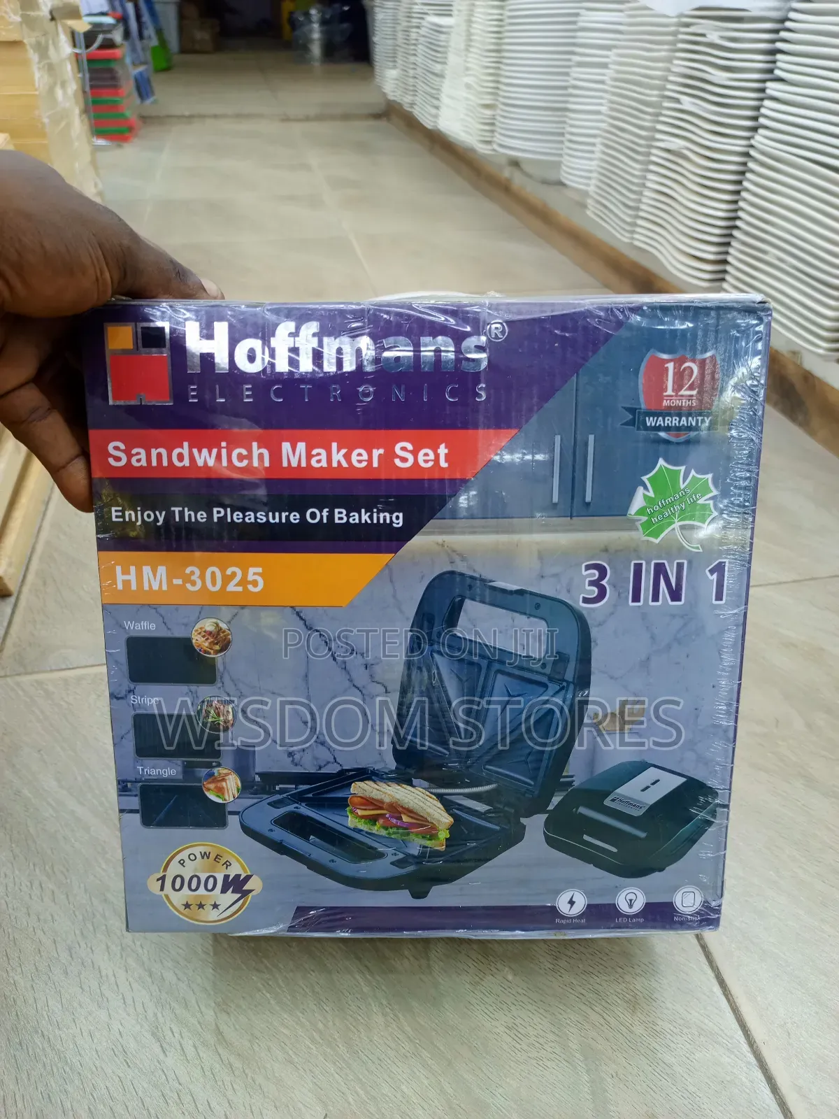 Hoffmans 3-in-1 Sandwich Maker Set