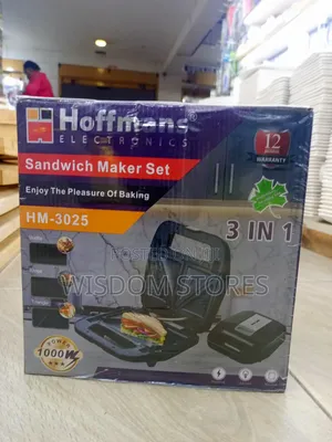 Hoffmans 3-in-1 Sandwich Maker Set