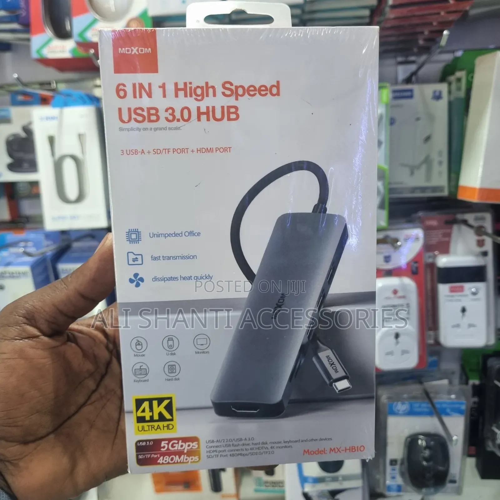 6 in 1 High Speed Usb-C 3.0 Hub