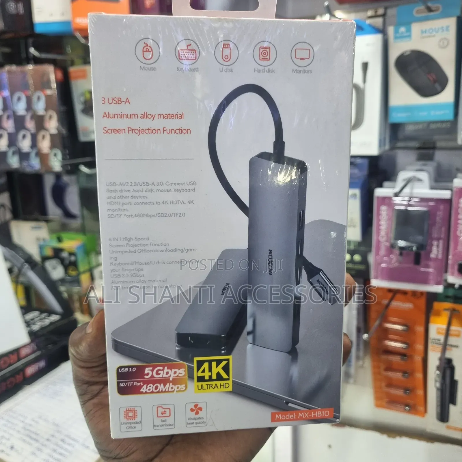 6 in 1 High Speed Usb-C 3.0 Hub