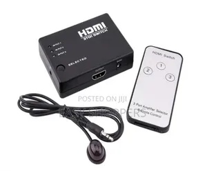 Hdmi Switch 3 Ports With a Remote Control.