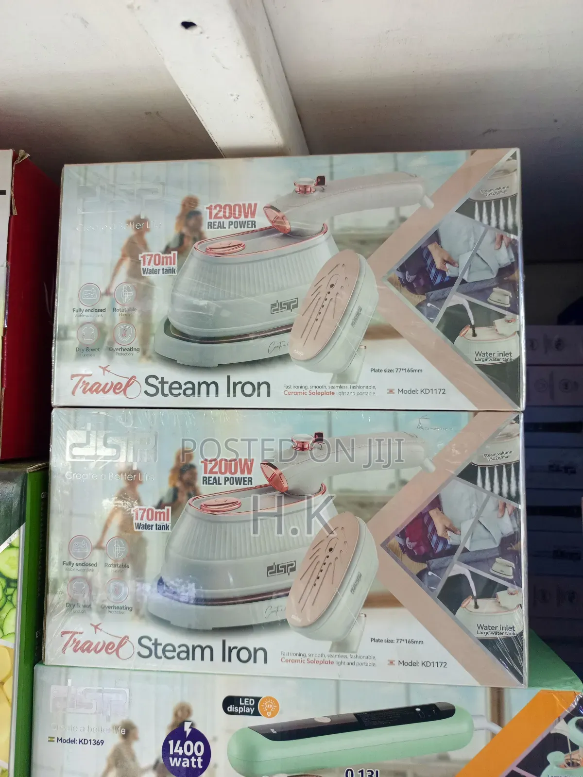 DSP Travel Steam Iron, Model Kd1172.